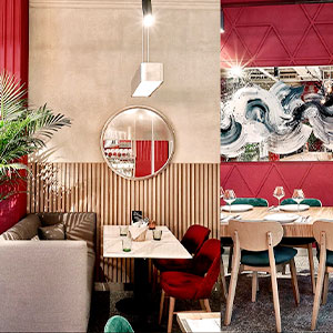 Заливной пол для ресторана итальянской кухни Заливной пол для ресторана итальянской кухни